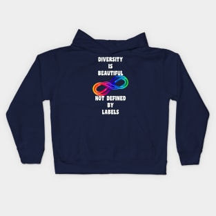 Autism Awareness Diversity No Labels Kids Hoodie